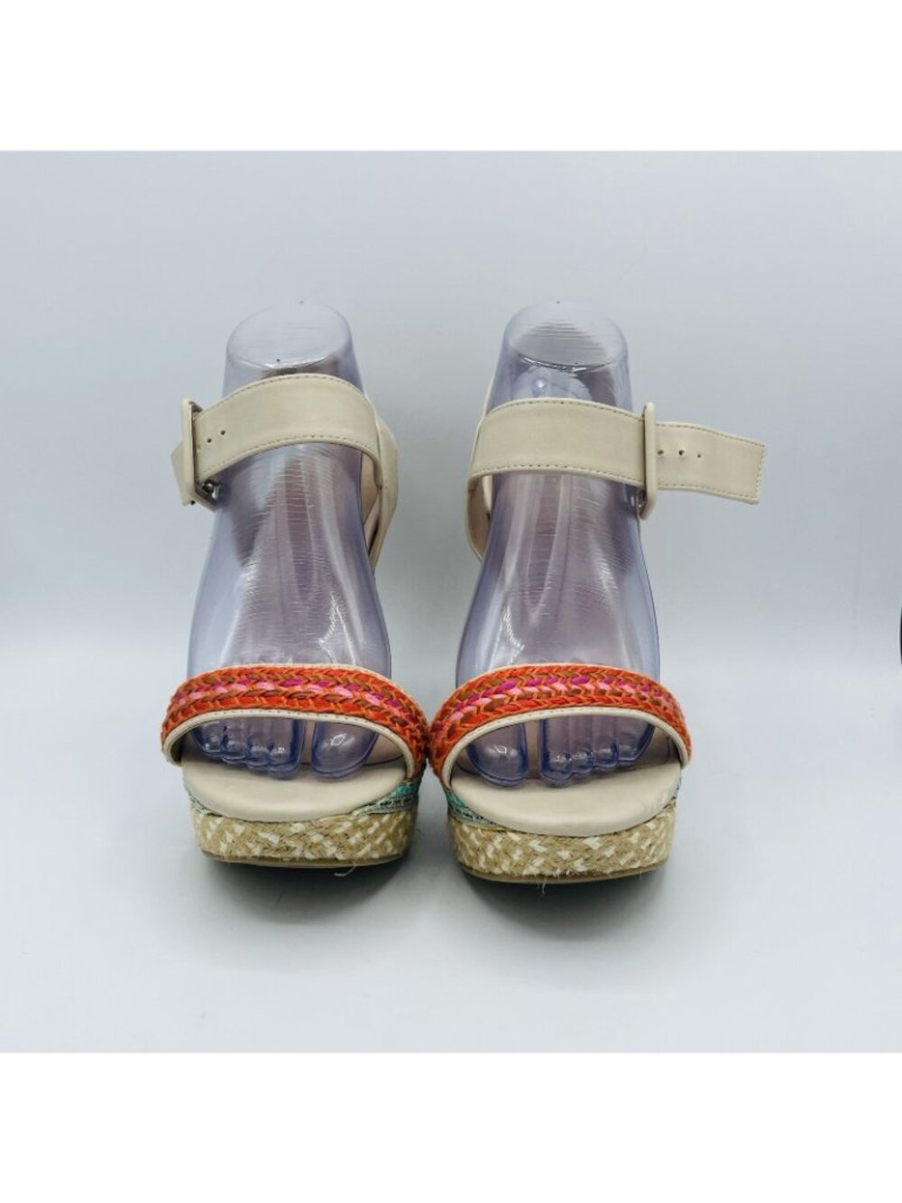 Mix No. 6 Shoes Womens Size 7.5 M Colorful Jordie Wedge High Heel Ankle Sandals - Picture 4 of 11